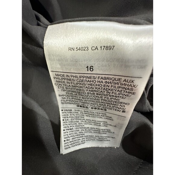 Banana Republic Sheath Dress Women’s Size 16 Lace Overlay Sleeveless Career - Picture 14 of 16